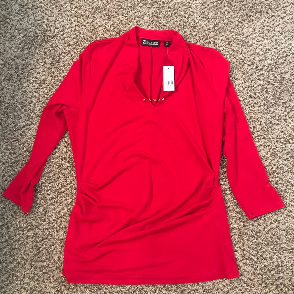 Red blouse